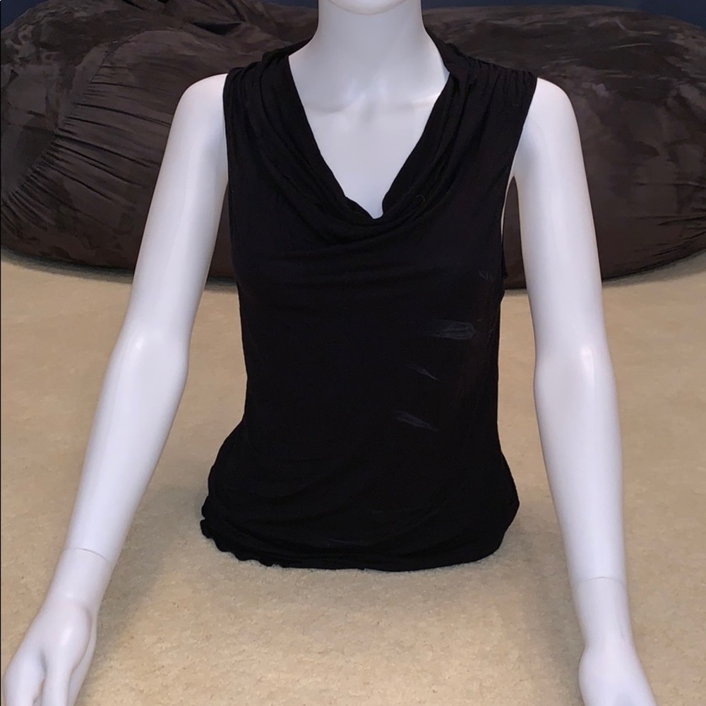 Black Ruffled My Tribe Tank Top